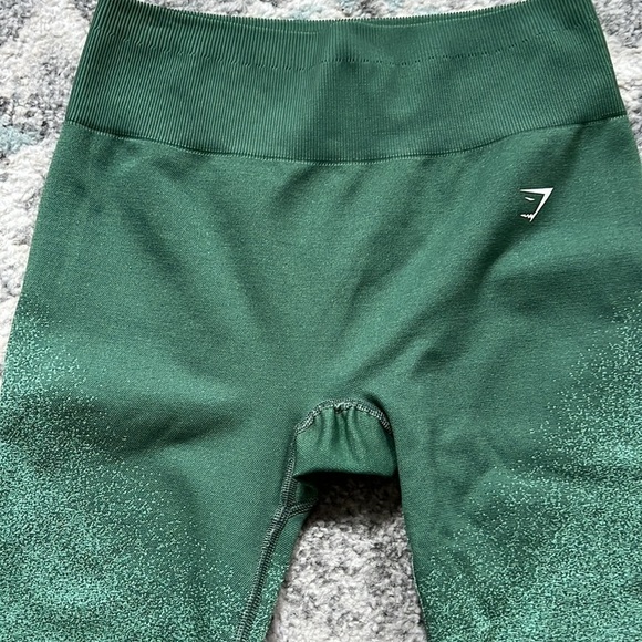Gymshark Green Seamless Ombré Leggings - Picture 2 of 10